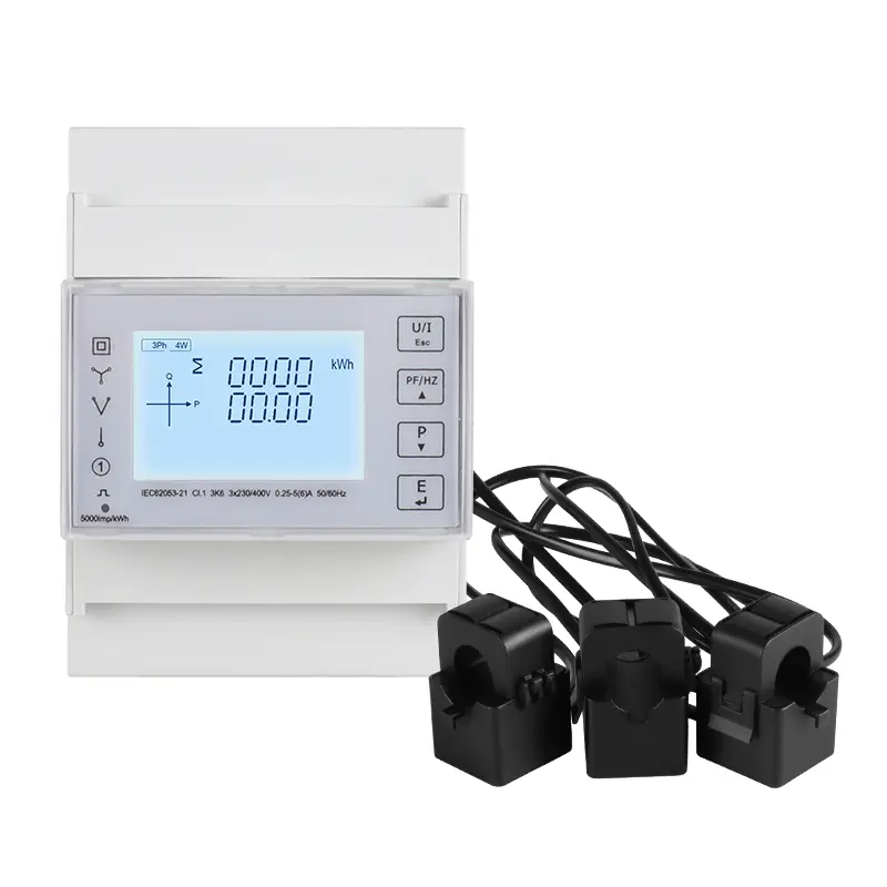 3p 4W со голема прецизност мерење DIN Rail Energy Паметен метар